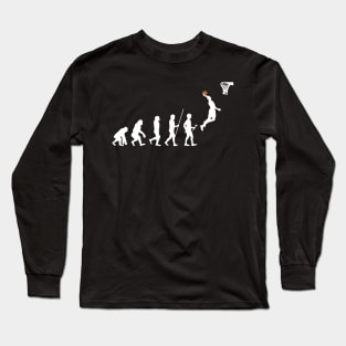 Human Evolution Basketball graphic Long Sleeve T-Shirt